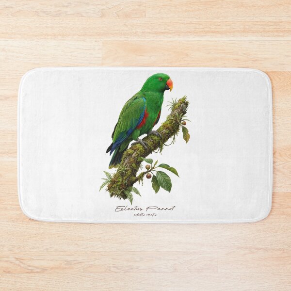 Item preview, Eclectus Parrot on Mossy Branch designed and sold by Takeda-art.