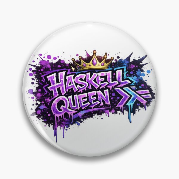Item preview, Haskell Queen Graffiti Functional Programming Design designed and sold by Nerd Romance Café.