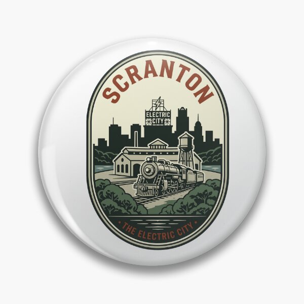 Item preview, Retro Scranton Electric City Pennsylvania Steam Train designed and sold by k3rstman1.