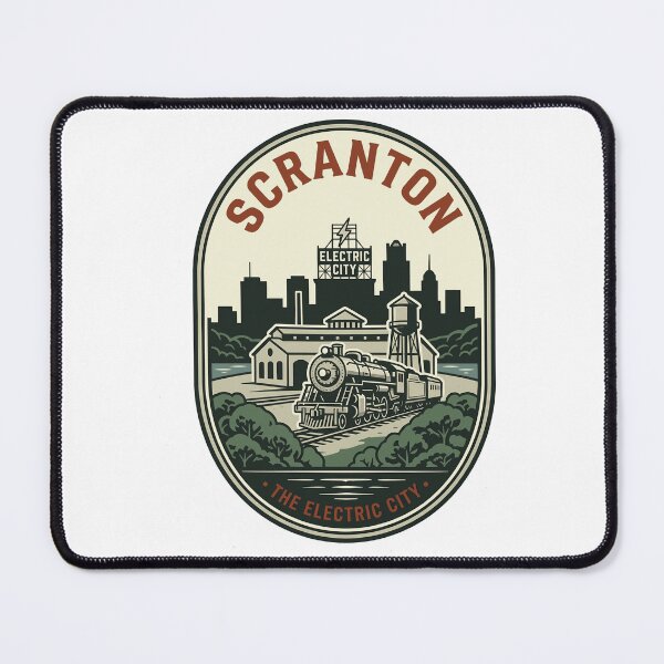 Item preview, Retro Scranton Electric City Pennsylvania Steam Train designed and sold by k3rstman1.