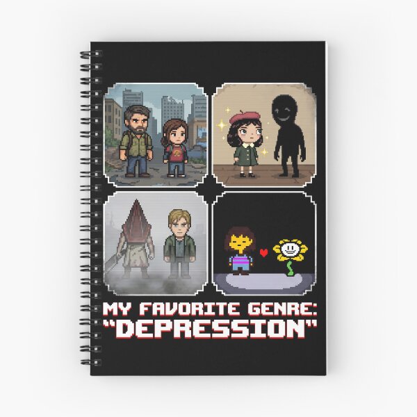 Item preview, My Favorite Genre is Depression – Little Misfortune Silent Hill Undertale Crossover designed and sold by Senpaiwaves.