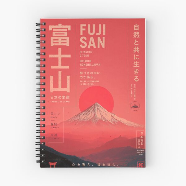 Item preview, Mount Fuji with typographic elements designed and sold by paulrommer.