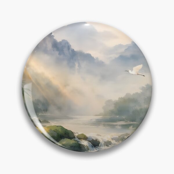 Item preview, Misty Mountains Bamboo Stream designed and sold by sigmaartstudio.