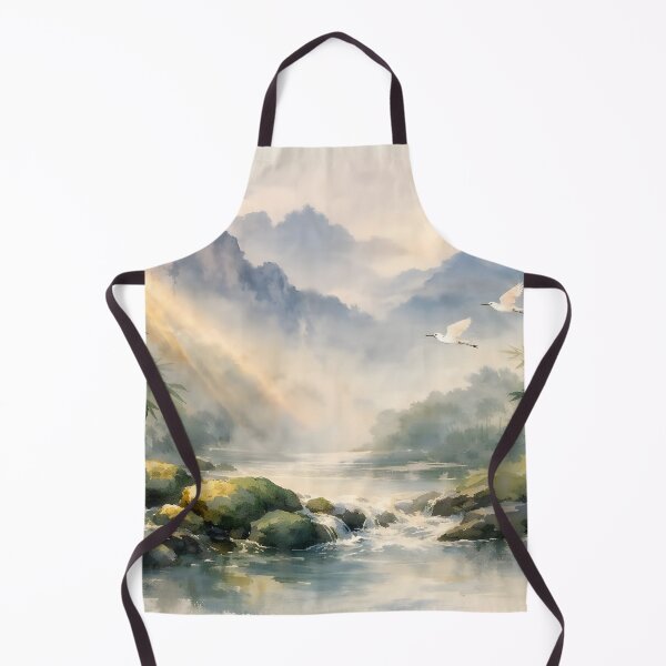 Item preview, Misty Mountains Bamboo Stream designed and sold by sigmaartstudio.