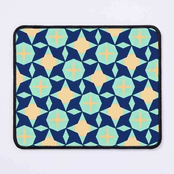 Item preview, Nordic Star Tile – Scandinavian Blue, Teal & Cream Pattern designed and sold by Pattern Fusion Creations.