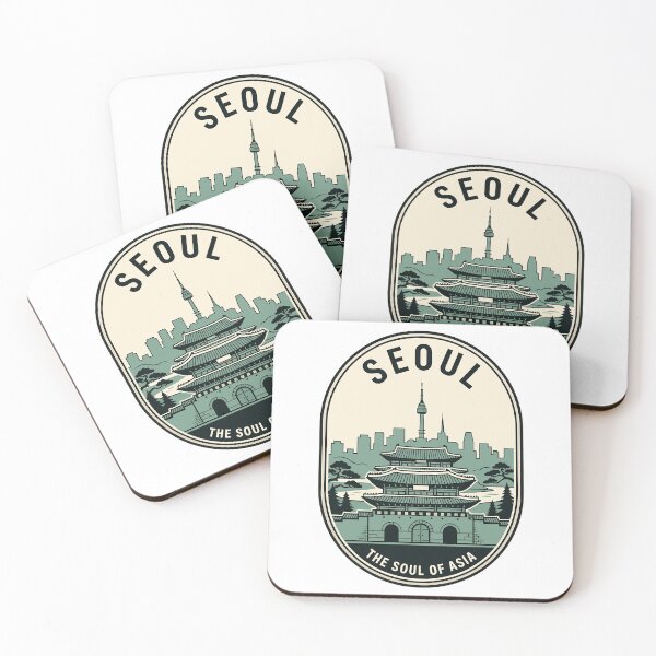 Item preview, Vintage Seoul South Korea City Landmark Badge designed and sold by k3rstman1.