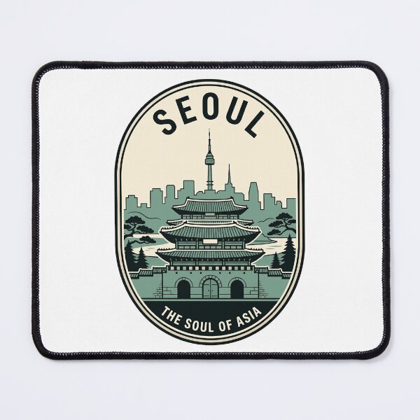 Item preview, Vintage Seoul South Korea City Landmark Badge designed and sold by k3rstman1.