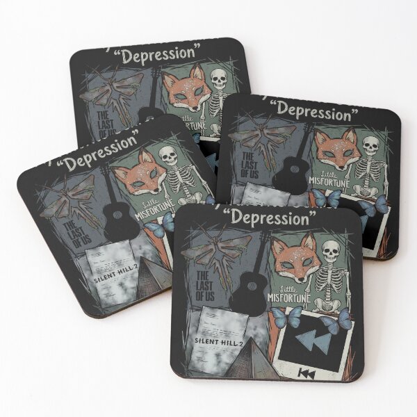 Item preview, Depression Core Misfortune – Silent Hill Fog & Undertale Souls Dark Art designed and sold by Senpaiwaves.