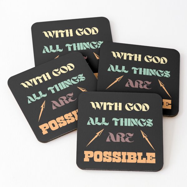 Item preview, WITH GOD ALL THINGS ARE POSSIBLE designed and sold by Dimamzo12.