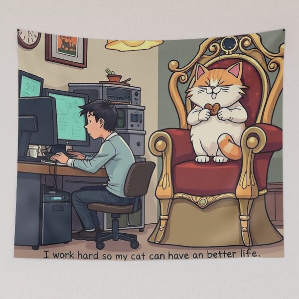 Item preview, A cozy and humorous illustration designed and sold by Bandey one.