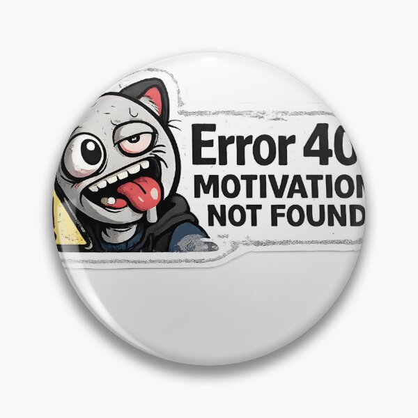 Item preview, Error 404 Motivation Not Found | Funny PETER Meme Sticker designed and sold by qemaldariu.