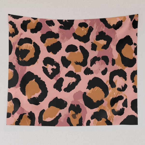 Item preview, Black Pink Leopard Wild Animal Pattern designed and sold by GrinGalore.