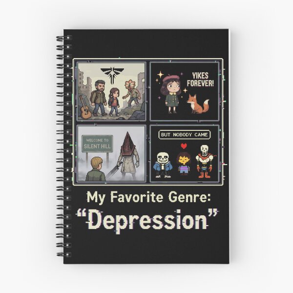 Item preview, My Favorite Genre is Depression Eternal Happiness Hunt designed and sold by Senpaiwaves.