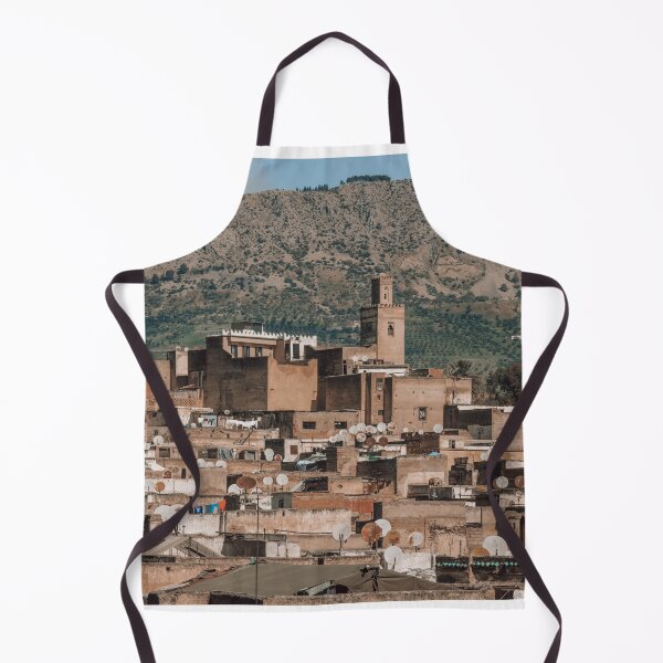 Item preview, Fez Medina Rooftops and Mountains Morocco designed and sold by Two-Tickets-To.