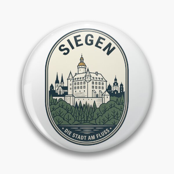 Item preview, Vintage Siegen Germany City On The River Badge designed and sold by k3rstman1.