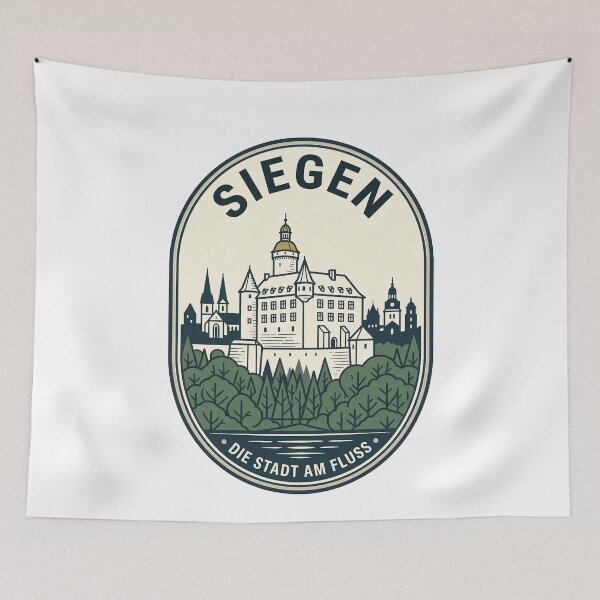 Item preview, Vintage Siegen Germany City On The River Badge designed and sold by k3rstman1.