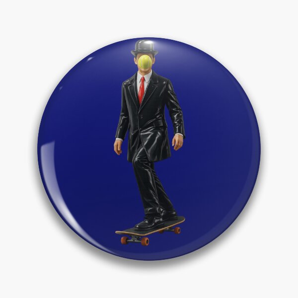 Item preview, Surreal Tennis Ball Face Skateboarder designed and sold by Unreasonableart.