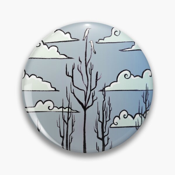 Item preview, Bare Trees Winter Sky Norwegian Landscape Healing Art designed and sold by Majka_heart.
