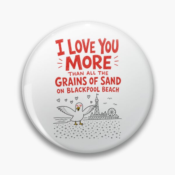 Item preview, I Love You - Blackpool Beach designed and sold by LittlePicklePrints.