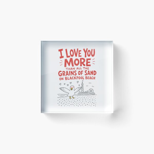 Item preview, I Love You - Blackpool Beach designed and sold by LittlePicklePrints.