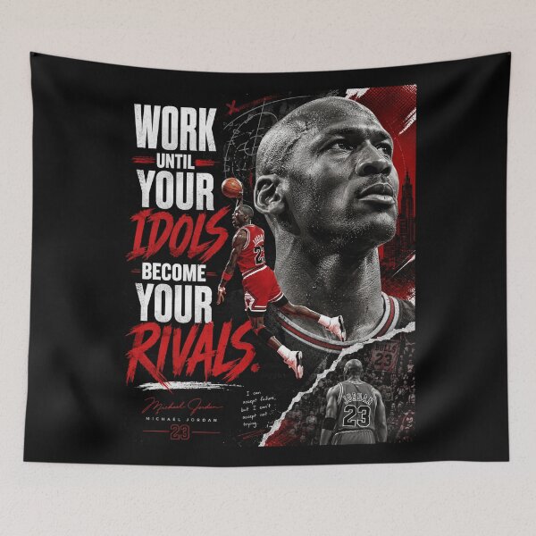Item preview, Michael Jordan Rivals Motivation Poster designed and sold by ArtByRahim.