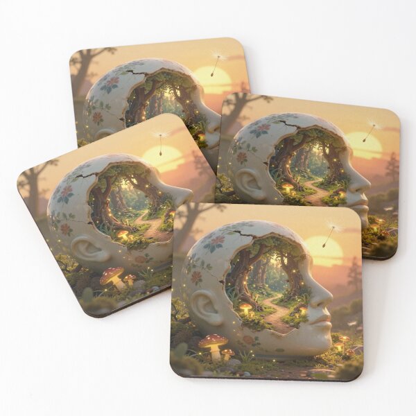 Item preview, Mind's Journey - Surreal Forest Path Porcelain Head Art designed and sold by myforestfog.