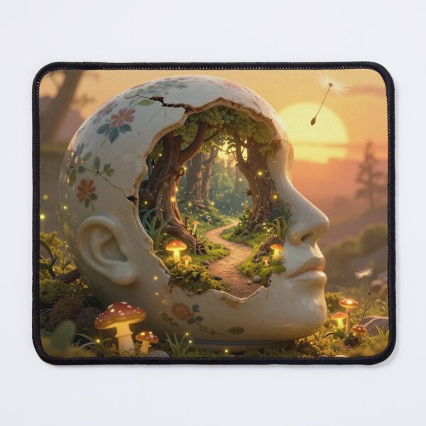 Item preview, Mind's Journey - Surreal Forest Path Porcelain Head Art designed and sold by myforestfog.