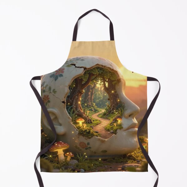 Item preview, Mind's Journey - Surreal Forest Path Porcelain Head Art designed and sold by myforestfog.