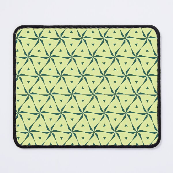 Item preview, Citrus Spin – Lime & Teal Triangle Geometric Pattern designed and sold by Pattern Fusion Creations.