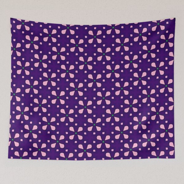 Item preview, Violet Vibe – Fun Flower Tile designed and sold by Pattern Fusion Creations.