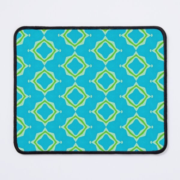 Item preview, Tropic Bloom – Aqua & Green Geometric Pattern designed and sold by Pattern Fusion Creations.