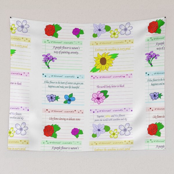 Item preview, Floral cards designed and sold by Sleekfox02356.