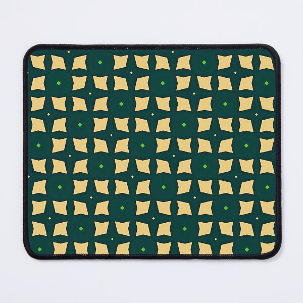 Item preview, Mystic Grid – Green & Gold Symmetry designed and sold by Pattern Fusion Creations.