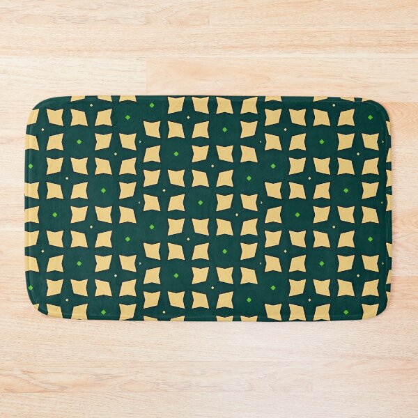 Item preview, Mystic Grid – Green & Gold Symmetry designed and sold by Pattern Fusion Creations.