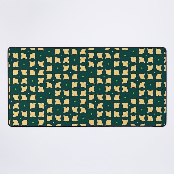 Item preview, Mystic Grid – Green & Gold Symmetry designed and sold by Pattern Fusion Creations.