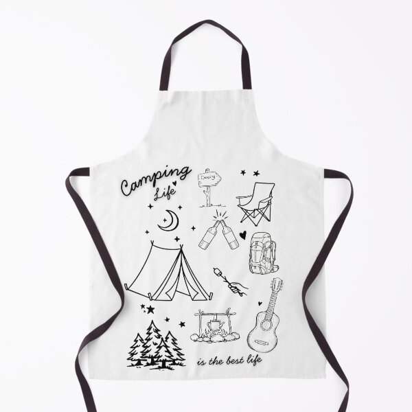 Item preview, Camping Life Is The Best Life Cute Hand Drawn Outdoor Doodle Design designed and sold by tarzbol.
