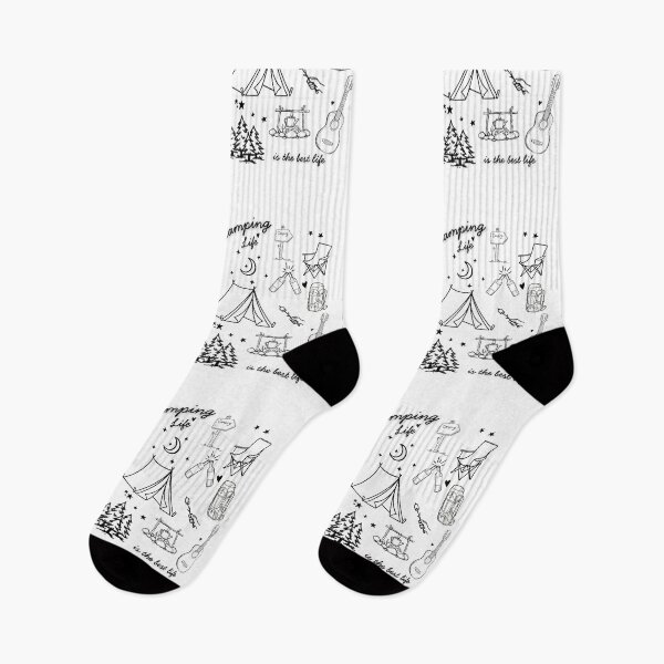 Item preview, Camping Life Is The Best Life Cute Hand Drawn Outdoor Doodle Design designed and sold by tarzbol.
