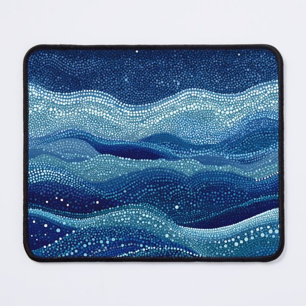 Item preview, Aboriginal Inspired Dot Art - With Seamless Waves of the Ocean designed and sold by GrinGalore.