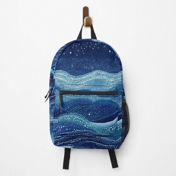 Item preview, Aboriginal Inspired Dot Art - With Seamless Waves of the Ocean designed and sold by GrinGalore.