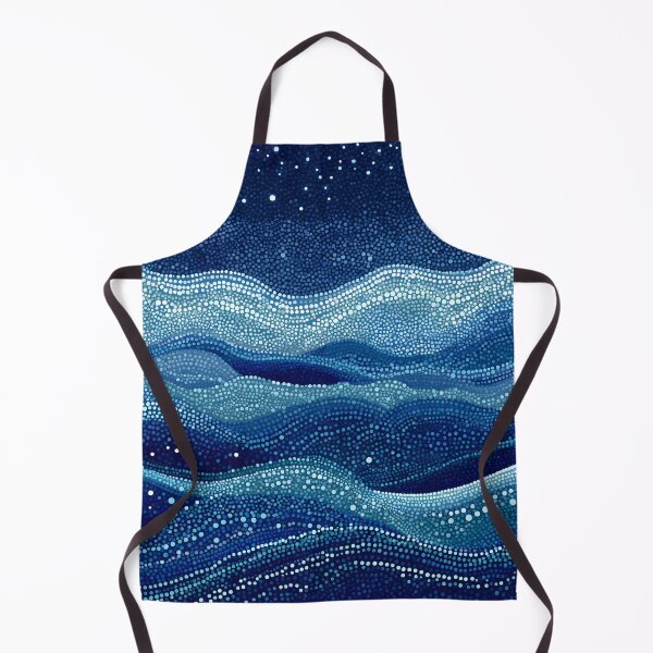 Item preview, Aboriginal Inspired Dot Art - With Seamless Waves of the Ocean designed and sold by GrinGalore.