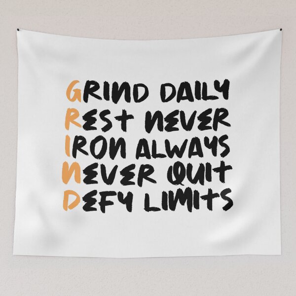 Item preview, GRIND Acronym Motivational Typography Streetwear Hustle Culture Graphic designed and sold by DesignArtist.ia.