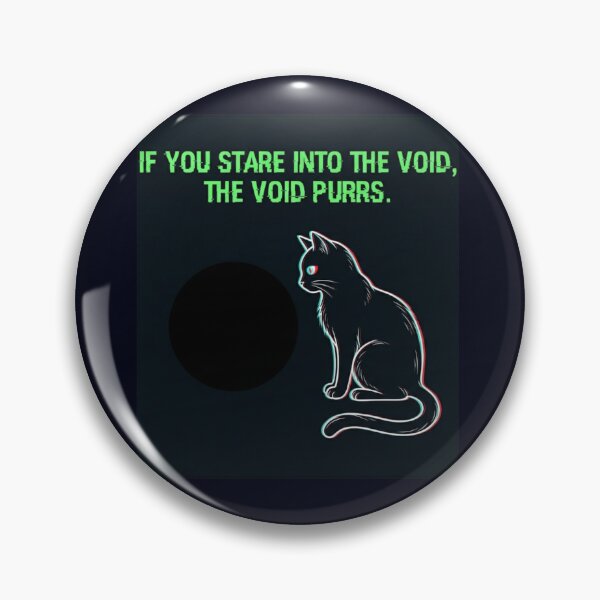 Item preview, Funny Black Cat Gift If You Stare Into The Void The Void  Purrs Dark Humor Cat Lover Shirt Gothic Cat Gift designed and sold by Dev Mode.