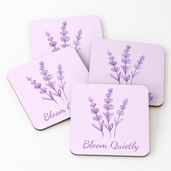 Item preview, Bloom Quietly, Lavender, Minimalist designed and sold by PlainMaddiShop.