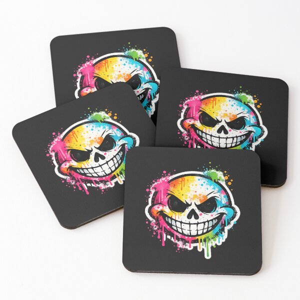 Item preview, Neon Grin Street Skull designed and sold by DonnaRoseyta.
