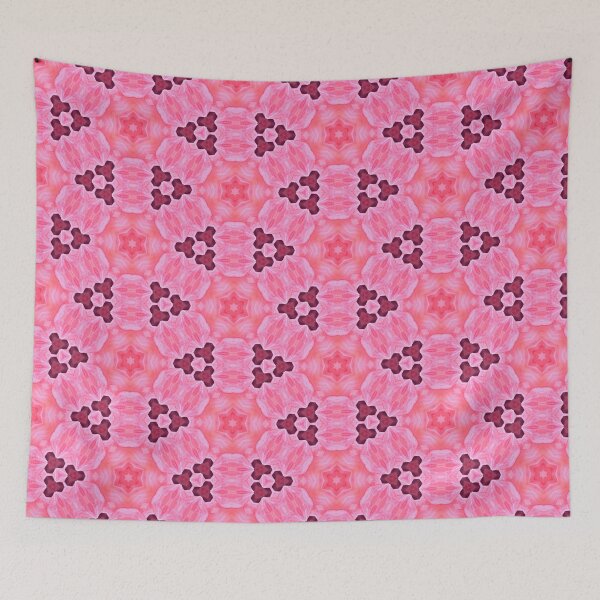 Item preview, Rosy Radiance Floral Geometric Seamless Pattern designed and sold by Pattern Fusion Creations.