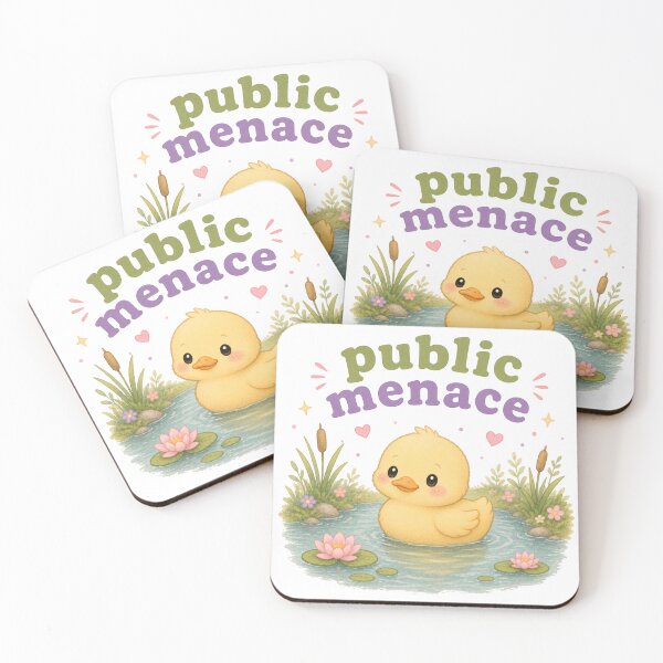 Item preview, Public Menace Duck Shirt | Cute Baby Duck Funny Graphic Tee T-Shirt designed and sold by SleepyLlamaClothes.