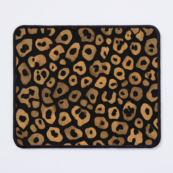 Item preview, Black Gold Leopard Print Wild Animal Pattern designed and sold by GrinGalore.