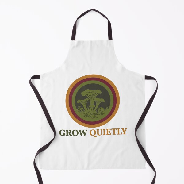 Item preview, Grow Quietly - Mushroom Foraging Snail Cottagecore Art designed and sold by ArcApparel2020.