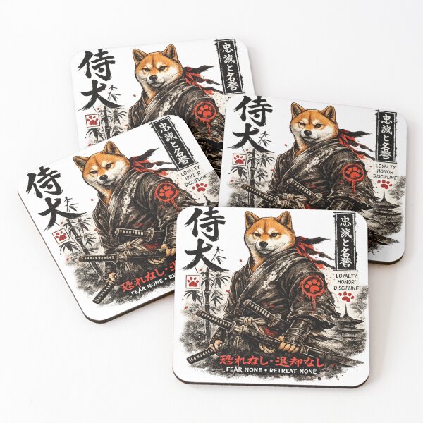 Item preview, Samurai Shiba Inu Warrior – Japanese Dog Samurai T-Shirt Design designed and sold by Evening Twilight.