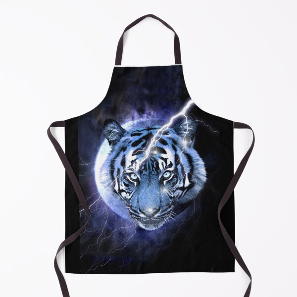 Item preview, Thunder Tiger – Dark Aesthetic Streetwear Electric Tiger Moon Graphic Tee designed and sold by Atharva-threads.